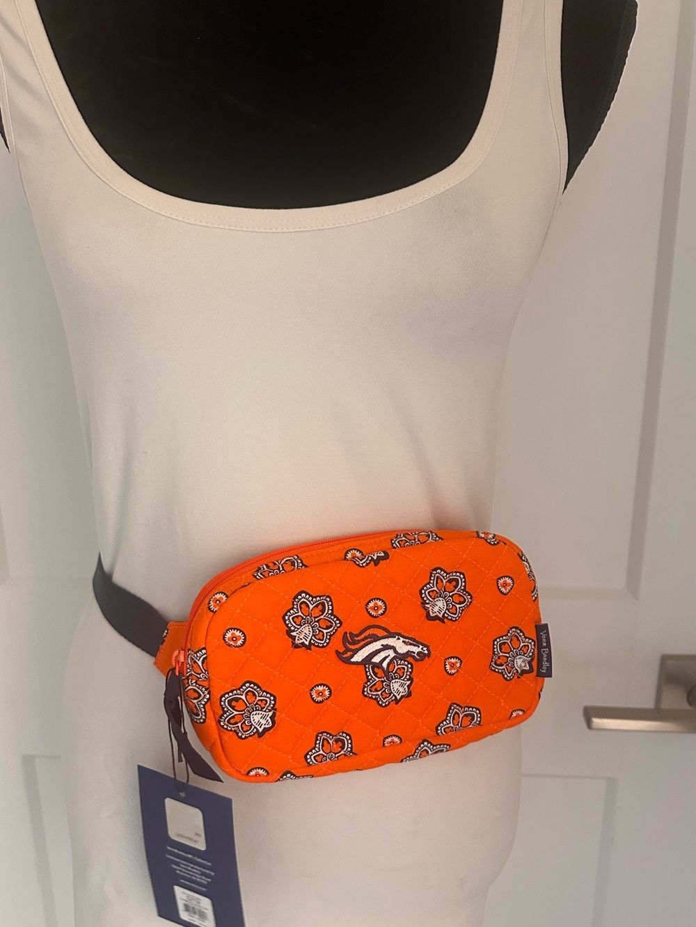 Vera Bradley Denver Broncos NFL Mini Belt Bag NWT